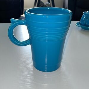 Fiestaware  latte coffee mug in the color peacock